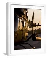 OH-58D Kiowa During Sunset-Stocktrek Images-Framed Photographic Print