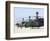 Oh-58D Kiowa Warrior Helicopters Parked at Camp Speicher, Iraq-null-Framed Photographic Print