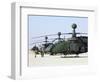 Oh-58D Kiowa Warrior Helicopters Parked at Camp Speicher, Iraq-null-Framed Photographic Print