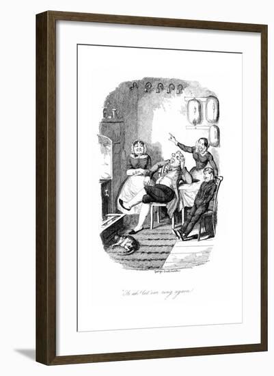 Oh Ah! Let 'Em Ring Again!, 1847-George Cruikshank-Framed Giclee Print