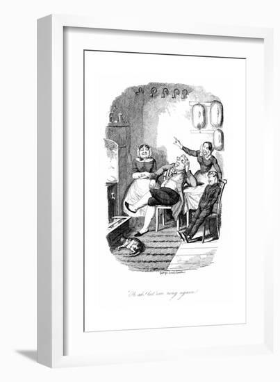 Oh Ah! Let 'Em Ring Again!, 1847-George Cruikshank-Framed Giclee Print