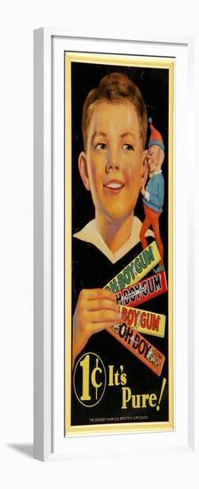 Oh Boy Gum. It's Pure!-null-Framed Premium Giclee Print