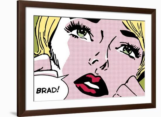 Oh Brad !-Sheila B.-Framed Art Print