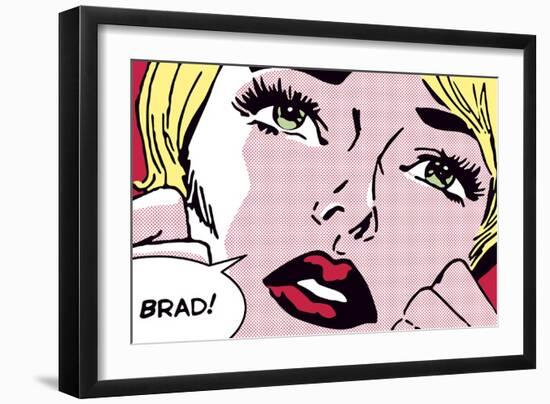 Oh Brad !-Sheila B.-Framed Art Print