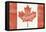 Oh Canada Flag-Sue Schlabach-Framed Stretched Canvas