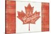 Oh Canada Flag-Sue Schlabach-Stretched Canvas