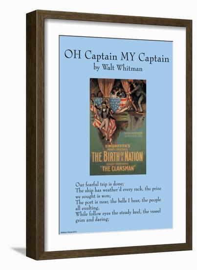 Oh Captain, My Captain-null-Framed Art Print