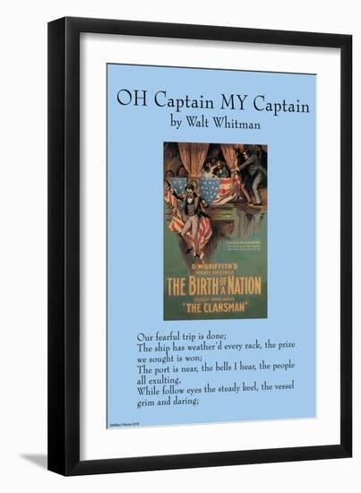 Oh Captain, My Captain-null-Framed Art Print