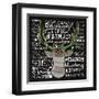 Oh Deer Typography 2-Sheldon Lewis-Framed Art Print