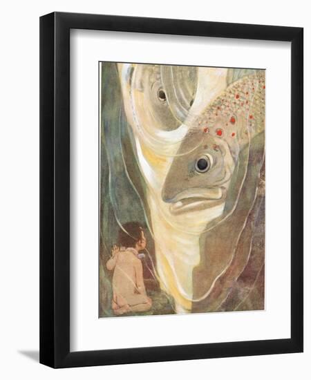 'Oh, Don't Hurt Me! Cried Tom. I Only Want to Look at You; You are So Handsome' Illustration for…-Jessie Willcox-Smith-Framed Giclee Print