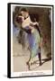 Oh for a Jazz with You!, Two Dancers Kiss as They Dance-null-Framed Stretched Canvas