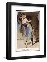 Oh for a Jazz with You!, Two Dancers Kiss as They Dance-null-Framed Photographic Print