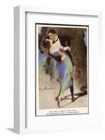 Oh for a Jazz with You!, Two Dancers Kiss as They Dance-null-Framed Photographic Print