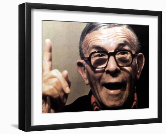 Oh, God!, George Burns, 1977-null-Framed Photo