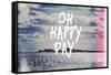 Oh Happy Day-Vintage Skies-Framed Stretched Canvas
