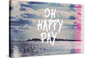 Oh Happy Day-Vintage Skies-Stretched Canvas