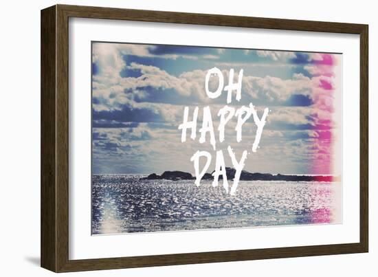 Oh Happy Day-Vintage Skies-Framed Giclee Print