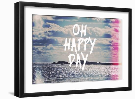 Oh Happy Day-Vintage Skies-Framed Giclee Print