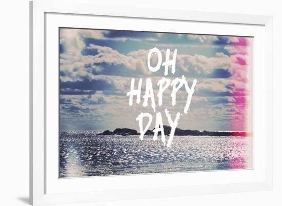 Oh Happy Day-Vintage Skies-Framed Giclee Print