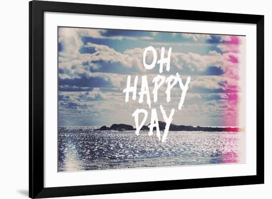 Oh Happy Day-Vintage Skies-Framed Giclee Print