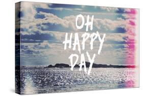 Oh Happy Day-Vintage Skies-Stretched Canvas