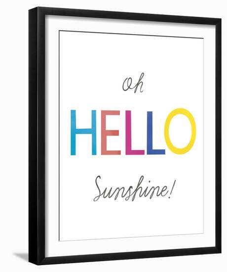 Oh Hello Sunshine-Archie Stone-Framed Giclee Print