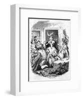 Oh, Here's Missus !-George Cruikshank-Framed Art Print