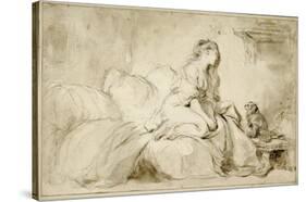 Oh! If Only He Were as Faithful to Me-Jean-Honore Fragonard-Stretched Canvas