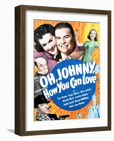 Oh Johnny, How You Can Love - Movie Poster Reproduction-null-Framed Photo
