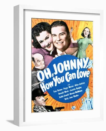 Oh Johnny, How You Can Love - Movie Poster Reproduction-null-Framed Photo