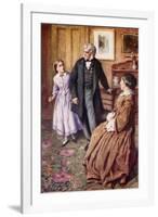 "Oh, Sir! They Do Care, Very, Very Much!"-Harold Copping-Framed Giclee Print