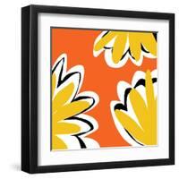 Oh So Pretty - Orange 2-Jan Weiss-Framed Art Print