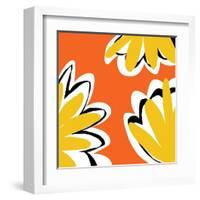 Oh So Pretty - Orange 2-Jan Weiss-Framed Art Print