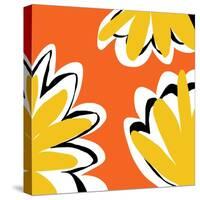 Oh So Pretty - Orange 2-Jan Weiss-Stretched Canvas