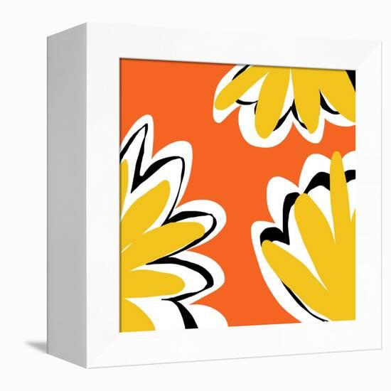 Oh So Pretty - Orange 2-Jan Weiss-Framed Stretched Canvas