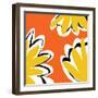 Oh So Pretty - Orange 2-Jan Weiss-Framed Art Print