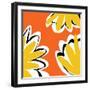 Oh So Pretty - Orange 2-Jan Weiss-Framed Art Print