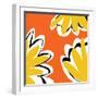 Oh So Pretty - Orange 2-Jan Weiss-Framed Art Print