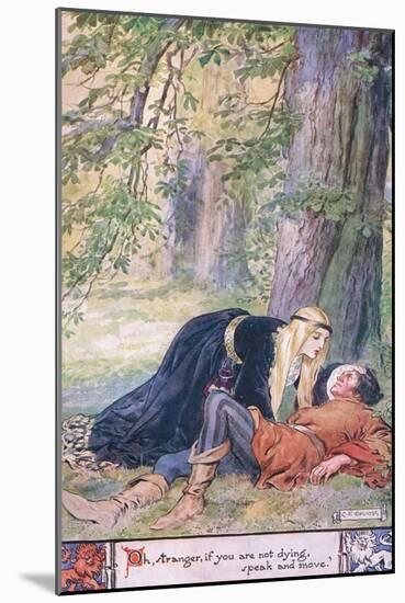 Oh, Stranger, If Thou are Not Dying Speak Up and Move-Charles Edmund Brock-Mounted Giclee Print