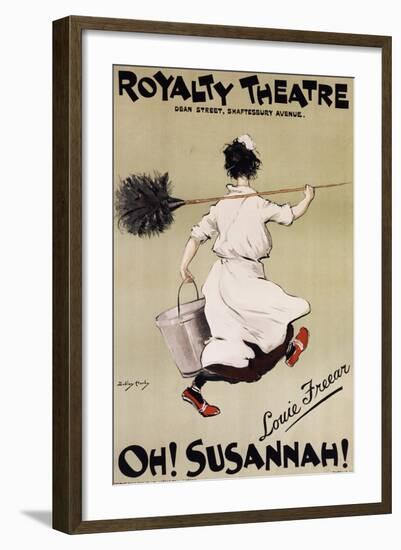 Oh Susannah, 1897, Poster Illustrated, by Dudley Hardy (1867-1922) England, 19th Century-Dudley Hardy-Framed Giclee Print