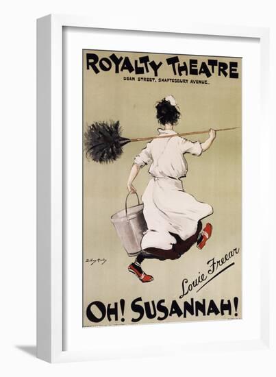 Oh Susannah, 1897, Poster Illustrated, by Dudley Hardy (1867-1922) England, 19th Century-Dudley Hardy-Framed Giclee Print