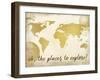 Oh the Places-Kimberly Allen-Framed Art Print