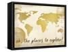 Oh the Places-Kimberly Allen-Framed Stretched Canvas