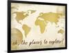 Oh the Places-Kimberly Allen-Framed Art Print