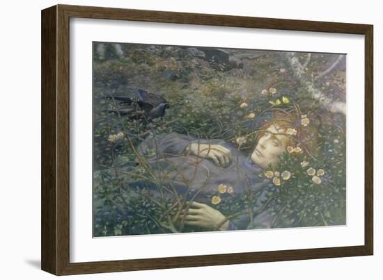 'Oh What's That in the Hollow?'-Edward Robert Hughes-Framed Giclee Print