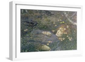 'Oh What's That in the Hollow?'-Edward Robert Hughes-Framed Giclee Print