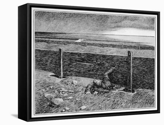 Oh, Whistle, and I'll Come to You! Parkins's Dream of the 'thing' on the Sea-Shore-null-Framed Stretched Canvas