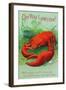 Oh You Lobster Scene-Lantern Press-Framed Art Print