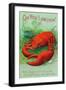 Oh You Lobster Scene-Lantern Press-Framed Art Print