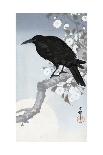 Crow on a Snowy Bough, 1900-1930-Ohara Koson-Art Print